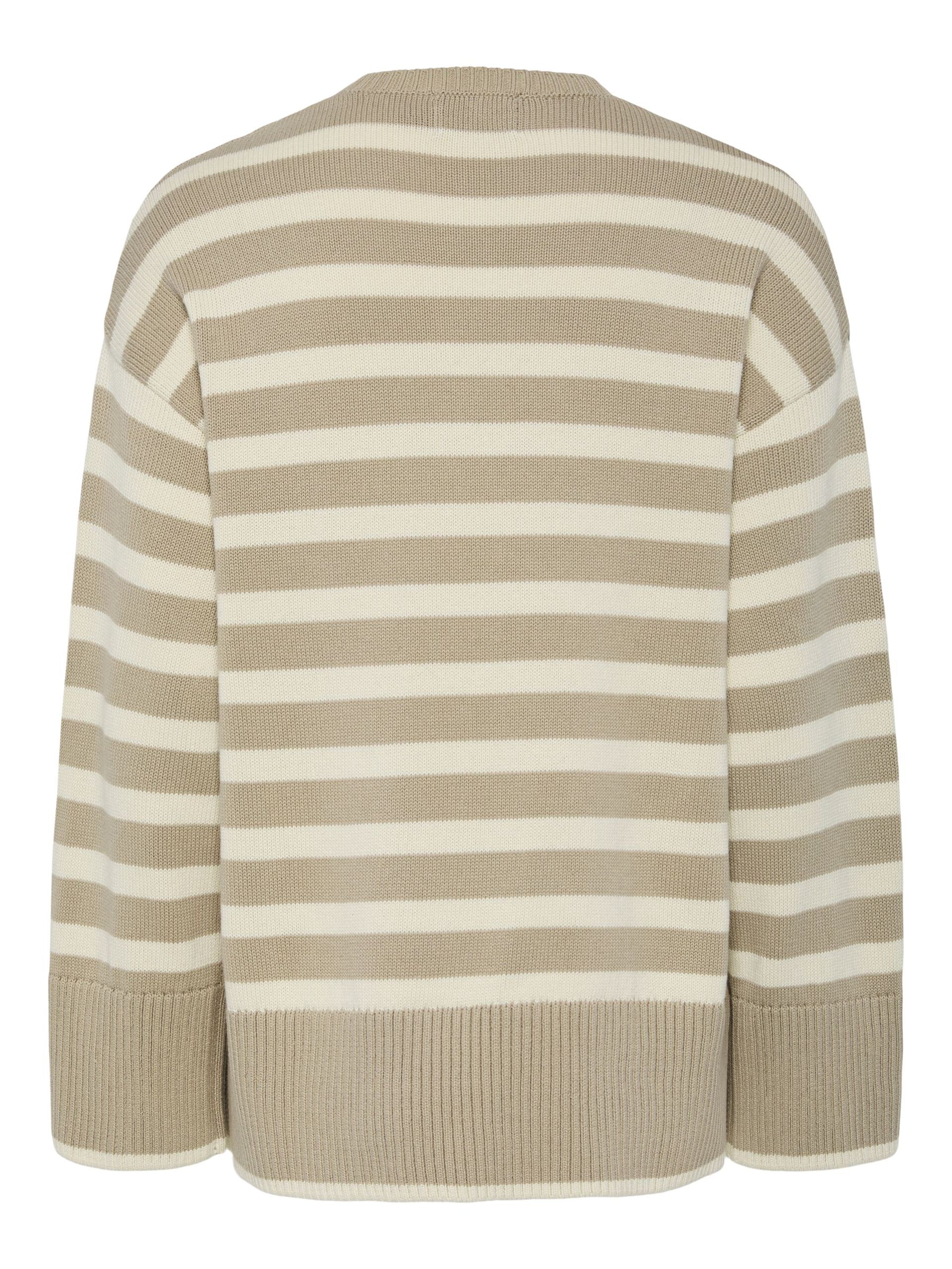 Carousel image - PCAVA SPLITT STRIKKET PULLOVER, Crockery | 7