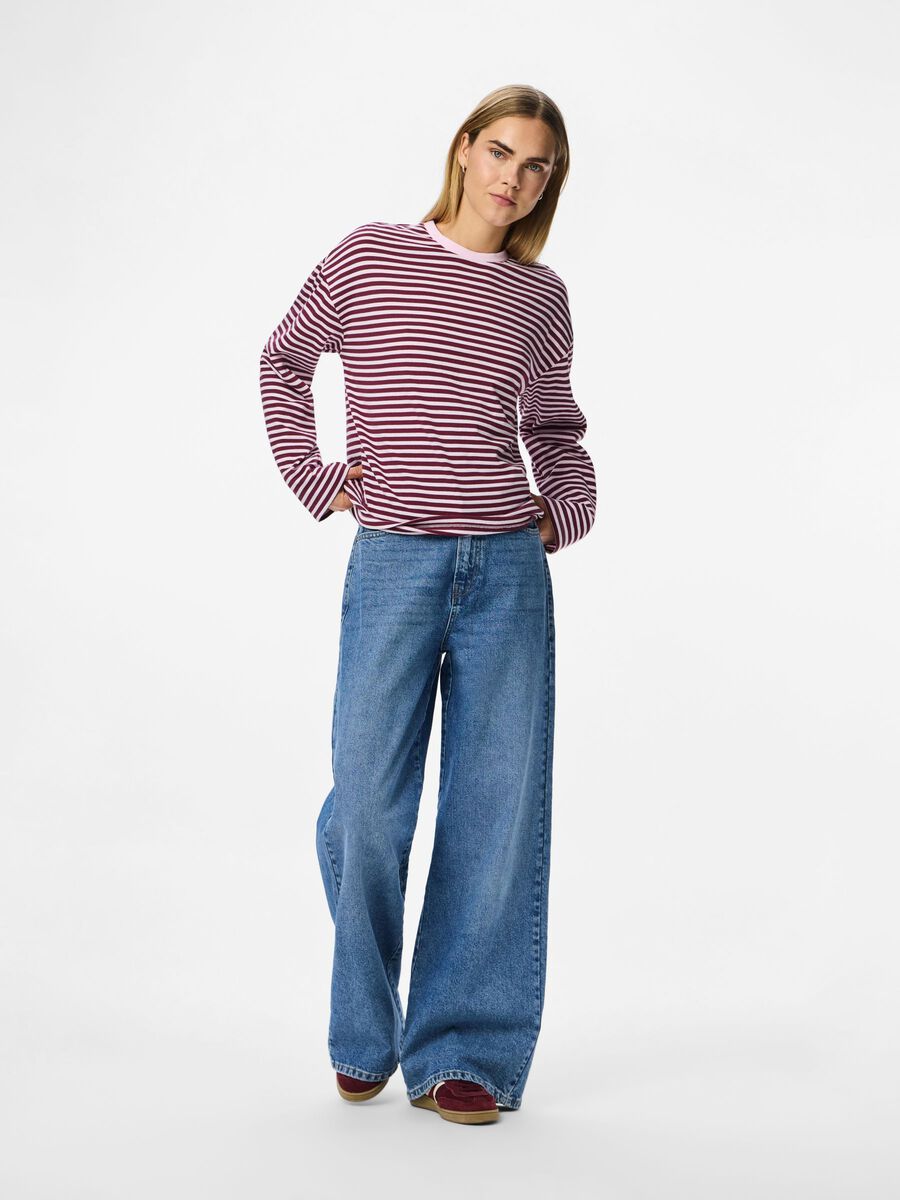 Carousel image - PCSADIE LONG SLEEVED TOP, Tawny Port | 5