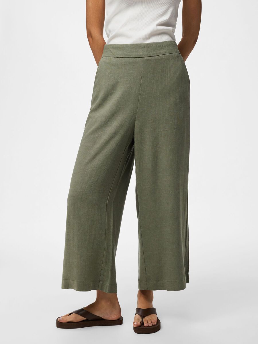 Product carousel image - PCVINSTY HW CULOTTE BUKSER, Deep Lichen Green | 1