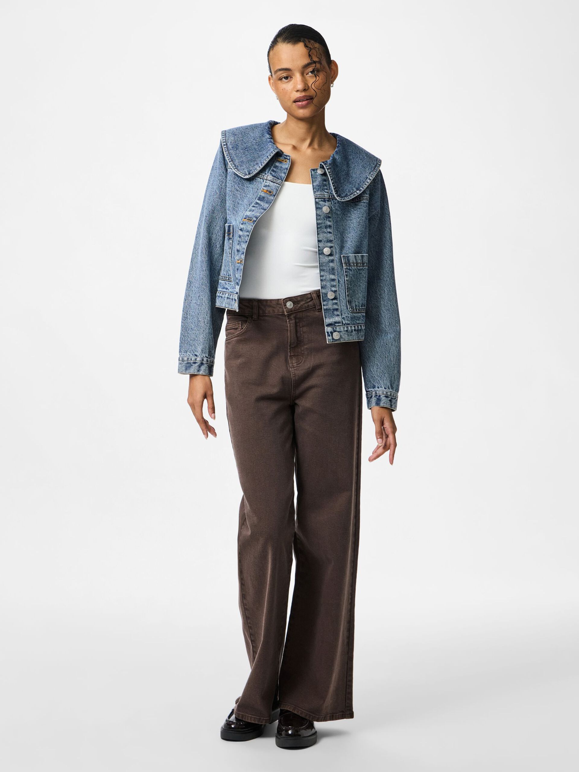 Carousel image - PCALLY DENIM JACKET, Light Blue Denim | 3
