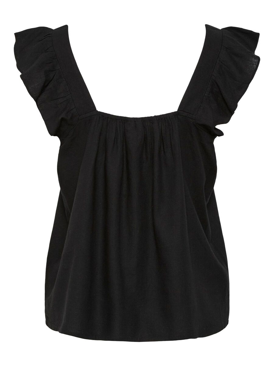 Product carousel image - PCPIA TOP SANS MANCHES, Black | 2