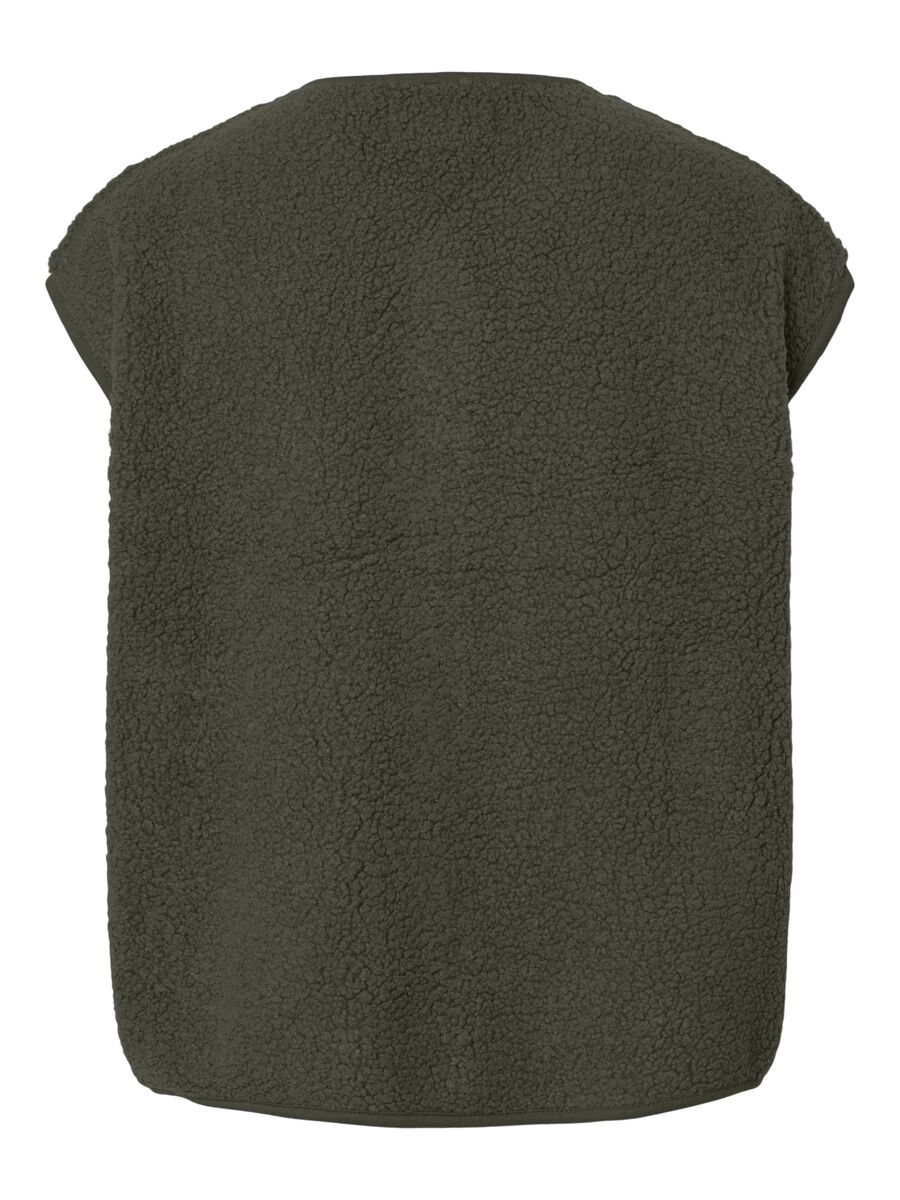 Product carousel image - PCKATTY TEDDY VEST, Forest Night | 2