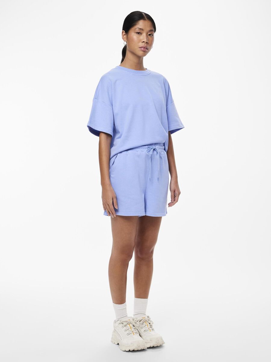 Carousel image - HIGH-WAIST SWEATSHORT, Hydrangea | 3