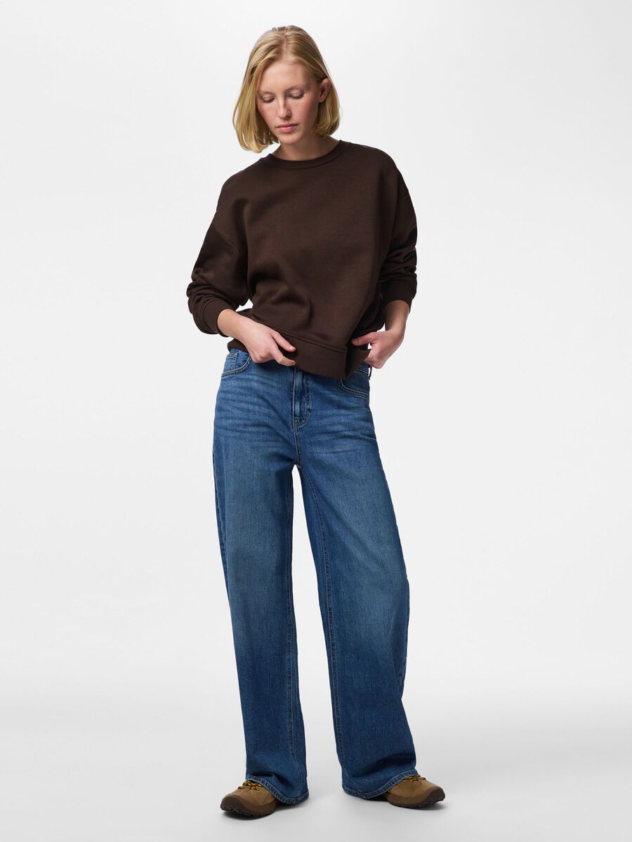 Carousel image - PCCHILLI LOOSE FIT SWEATSHIRT, Hot Fudge | 3