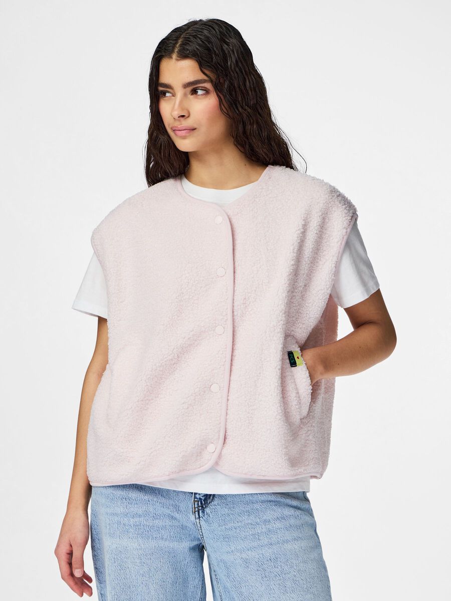 Product carousel image - PCKATTY TEDDY V&Auml;ST, Pink Marshmallow | 1