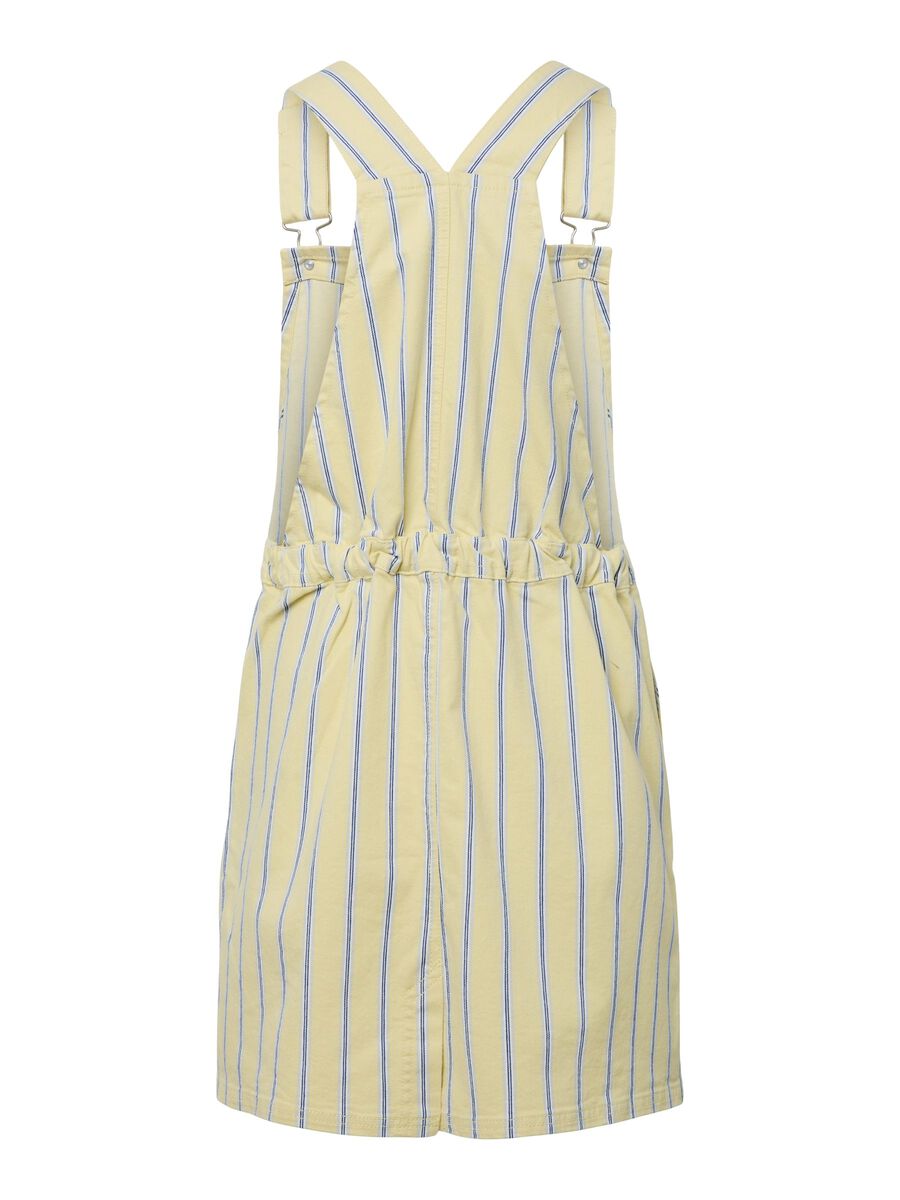 Carousel image - PCBILLO DUNGAREE DENIM DRESS, French Vanilla | 7