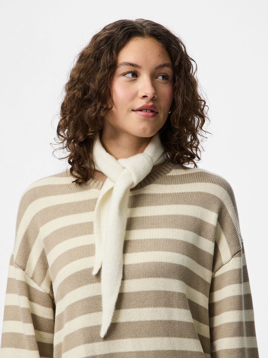 Carousel image - PCJINE CASHMERE BLEND SCARF, Whitecap Gray | 2