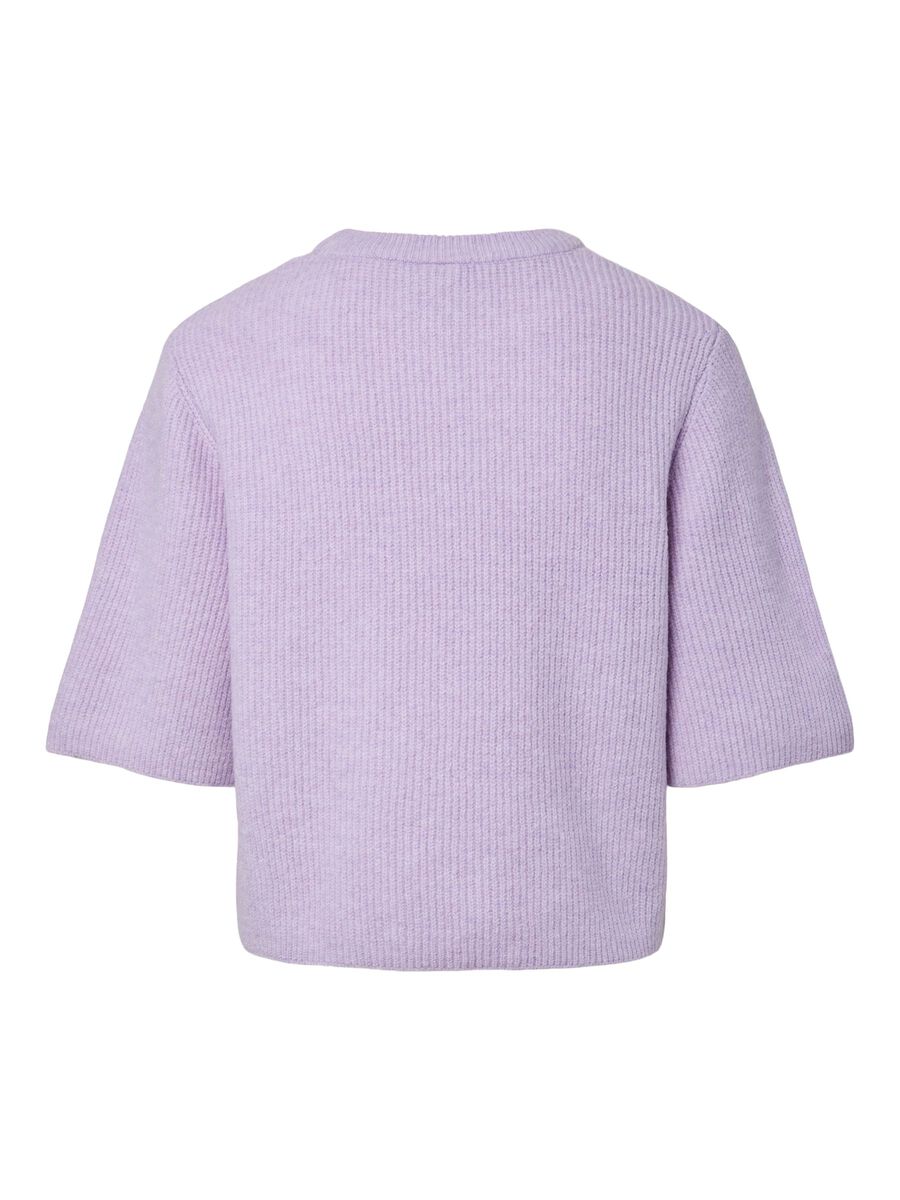 Carousel image - PCSILLY KURZARM STRICKTOP, Pastel Lilac | 7