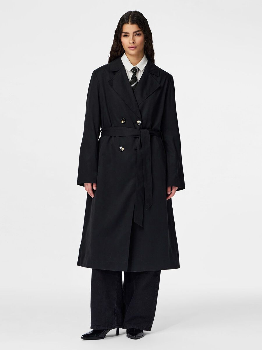 Product carousel image - PCSCARLETT TRENCHCOAT, Black | 1