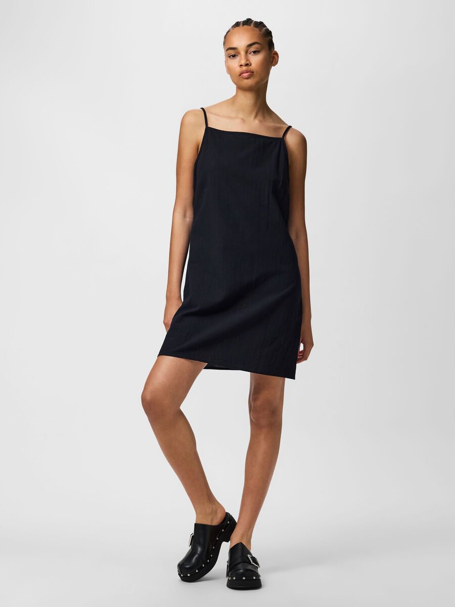 Carousel image - PCPIVA STRAP MINI DRESS, Black | 3