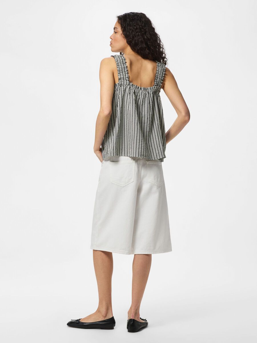 Carousel image - PCABRIELLE  STRAP TOP, Black | 2