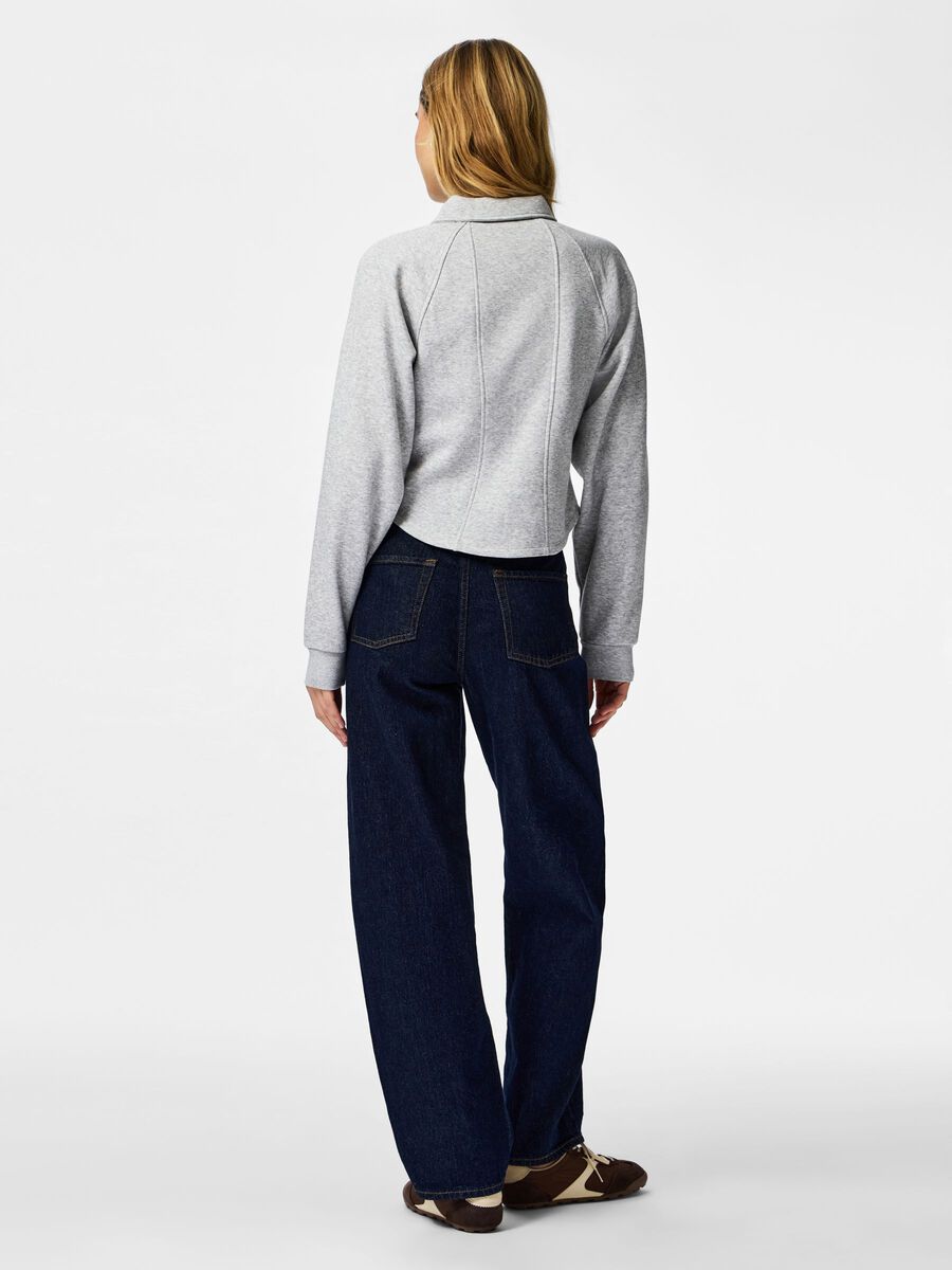 Product carousel image - PCFILUCCA FIGURSYET SWEAT CARDIGAN, Light Grey Melange | 2