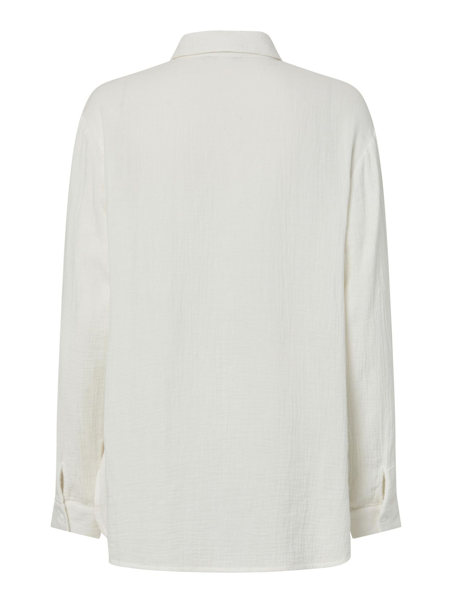 Carousel image - PCSASTINA MUSSELIN SHIRT, Cloud Dancer | 7