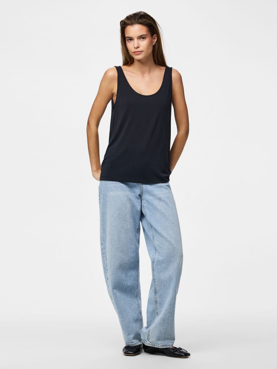 Product carousel image - PCKAMALA TANKTOP, Black | 1