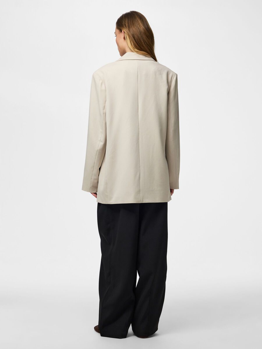 Carousel image - PCKAMIL OVERSIZED BLAZER, Silver Lining | 4