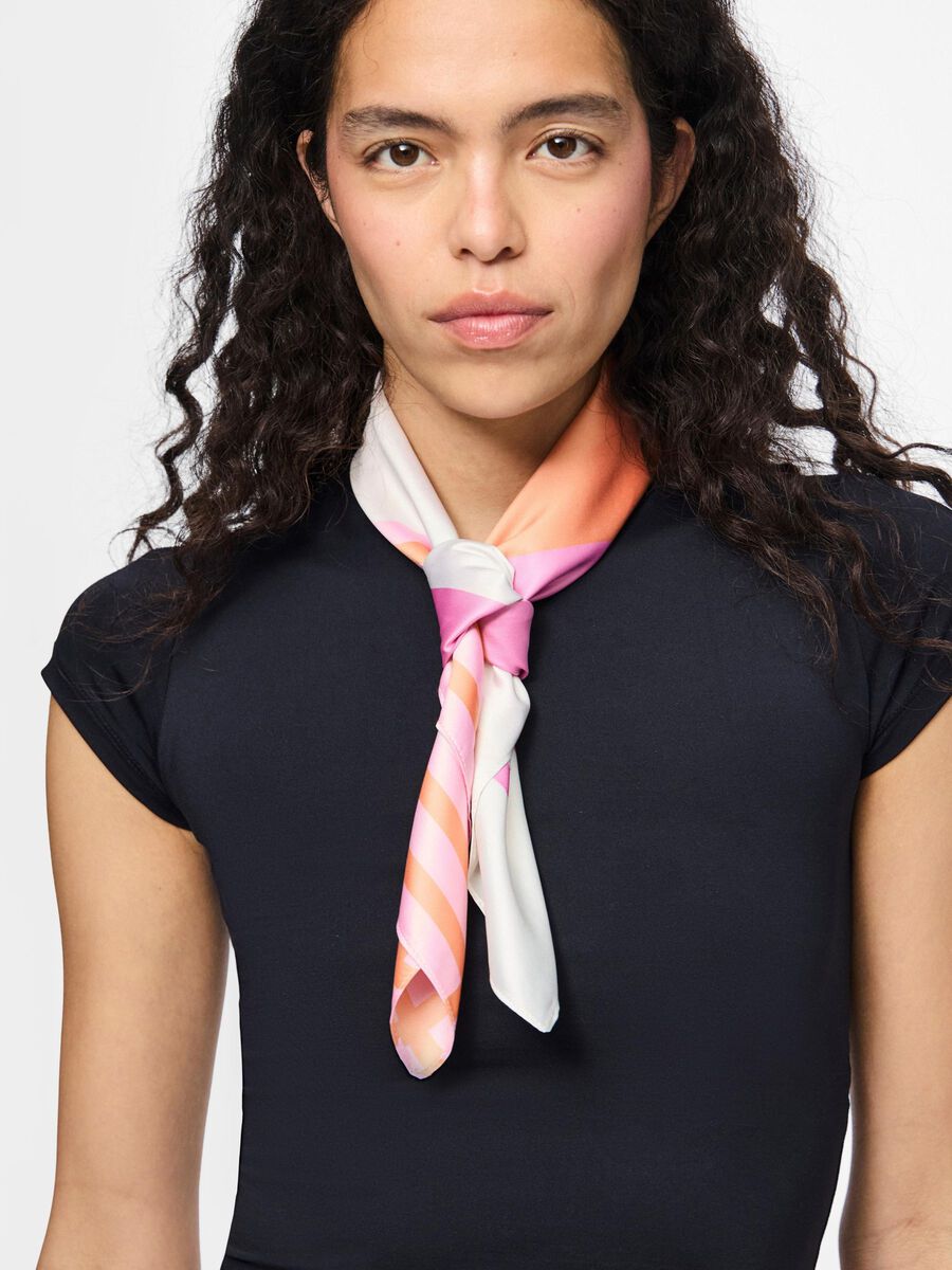 Carousel image - PCNANNA SMALL SQUARE SCARF, Pink-A-Boo | 2