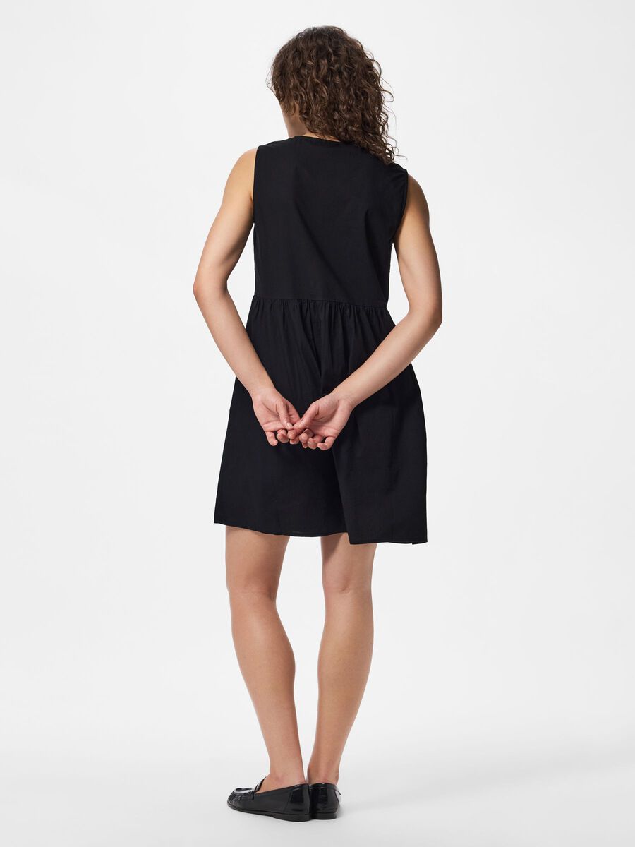 Product carousel image - PCJOLLY TIE  MINI DRESS, Black | 2