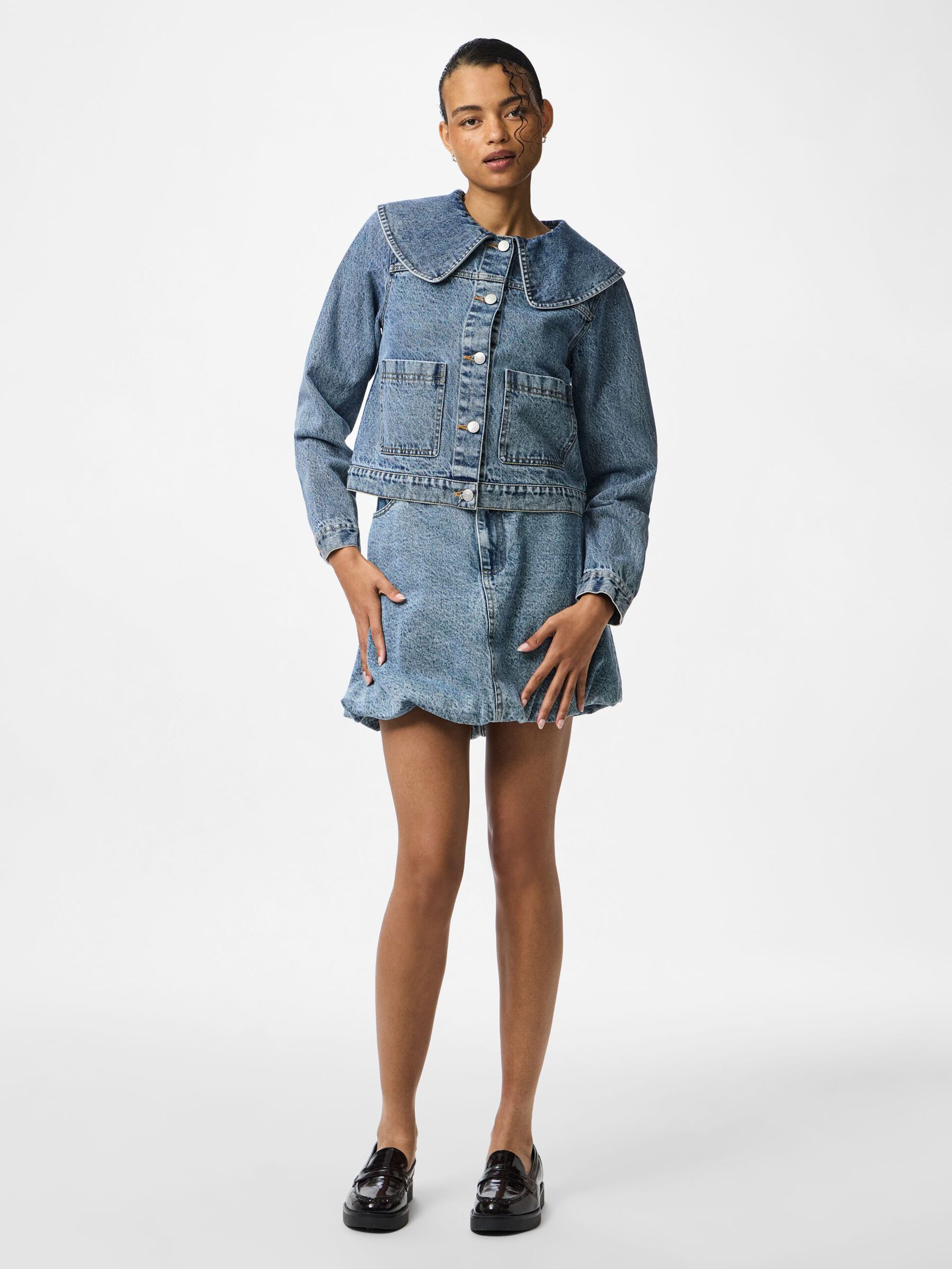 Carousel image - PCALLY DENIM JACKET, Light Blue Denim | 5