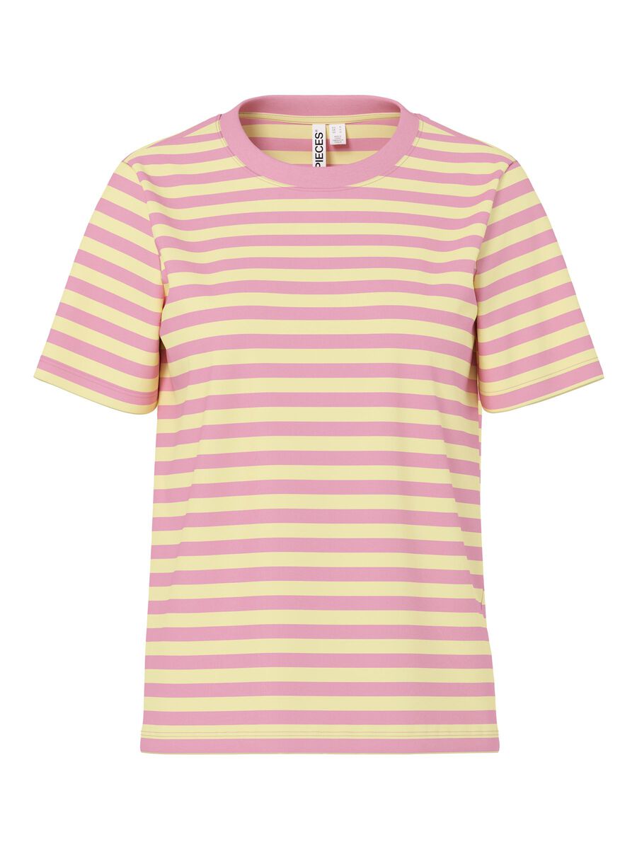 Carousel image - PCRIA - RAYURES T-SHIRT, French Vanilla | 1