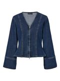 Product image thumbnail - PCFLORA JEANSSKJORTA, Dark Blue Denim | 6