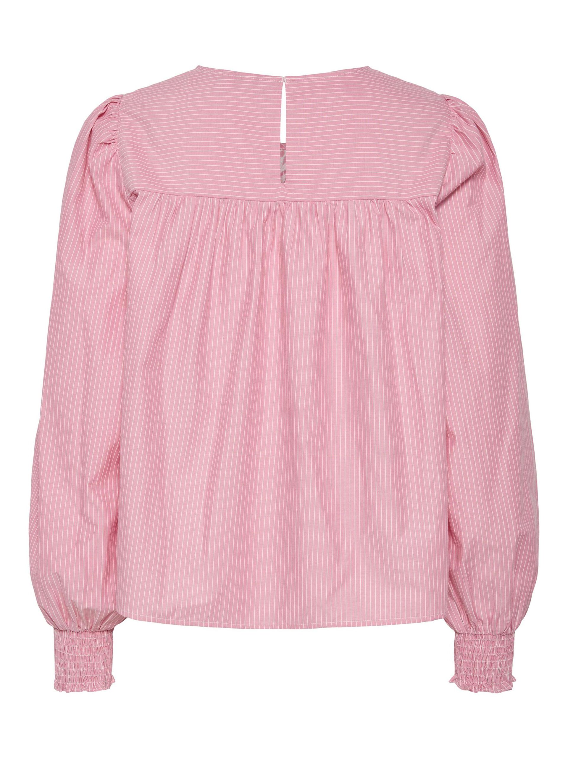 Carousel image - PCSARAH LONG SLEEVED TOP, Pink Lemonade | 7