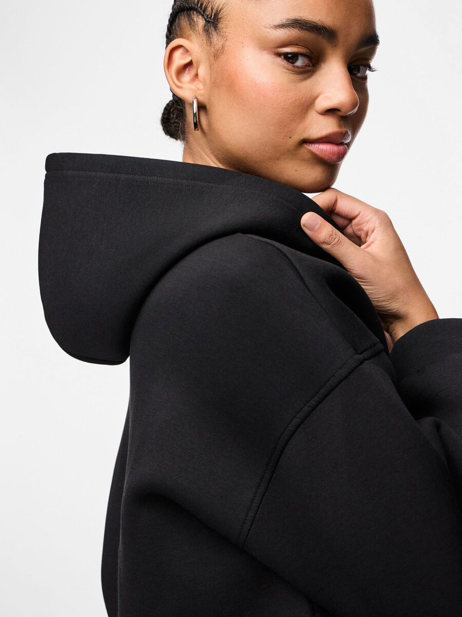 Carousel image - PCBUCUBA ZIPPER SCUBA  HOODIE, Black | 4