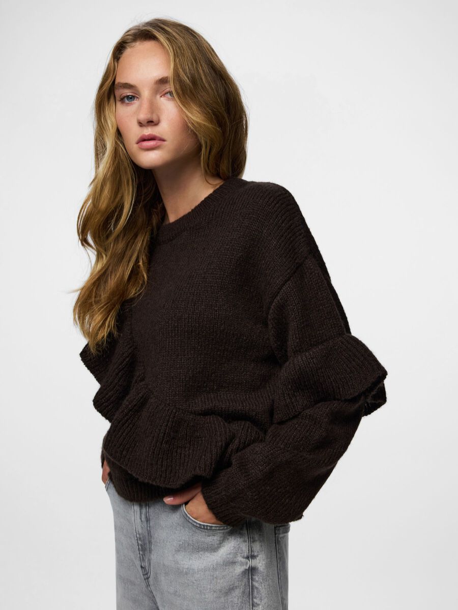 Carousel image - PCNOR FRILL  KNITTED PULLOVER, Delicioso | 4