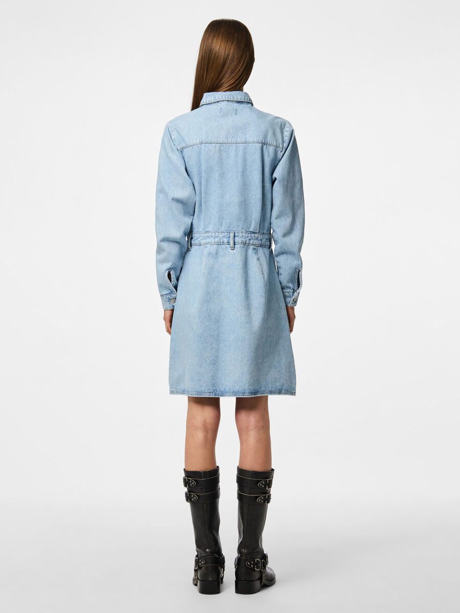 Carousel image - PCTASHA DENIM DRESS, Light Blue Denim | 2