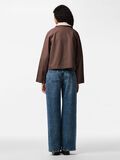 Product image thumbnail - PCBETT CANVAS DENIM JACKET, Coffee Quartz | 2