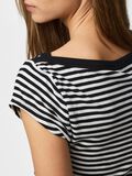 Product image thumbnail - TOP CON MANICHE AD ALETTA, Black | 6