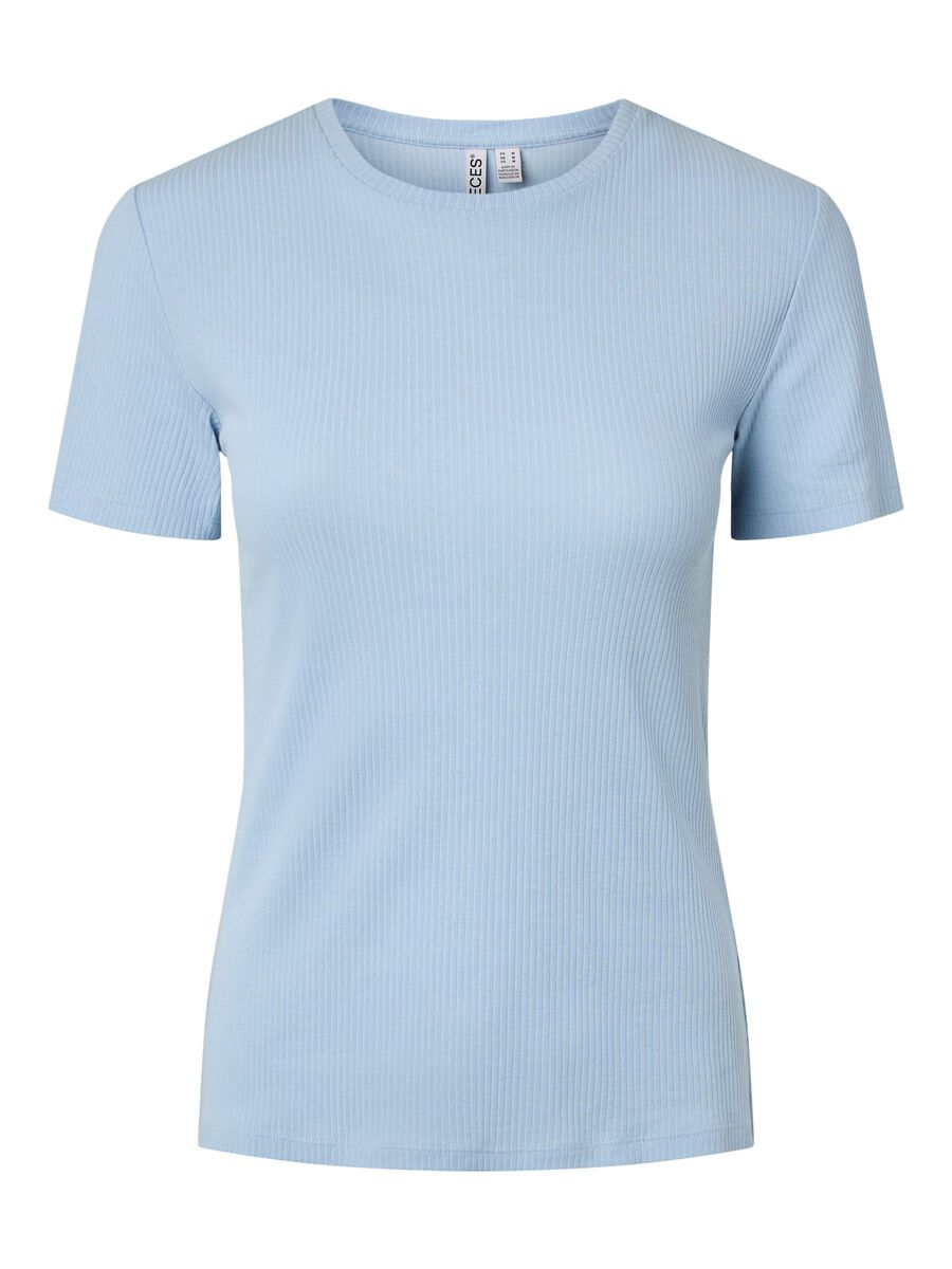 Carousel image - PCRUKA RIBBET T-SKJORTE, Cashmere Blue | 5