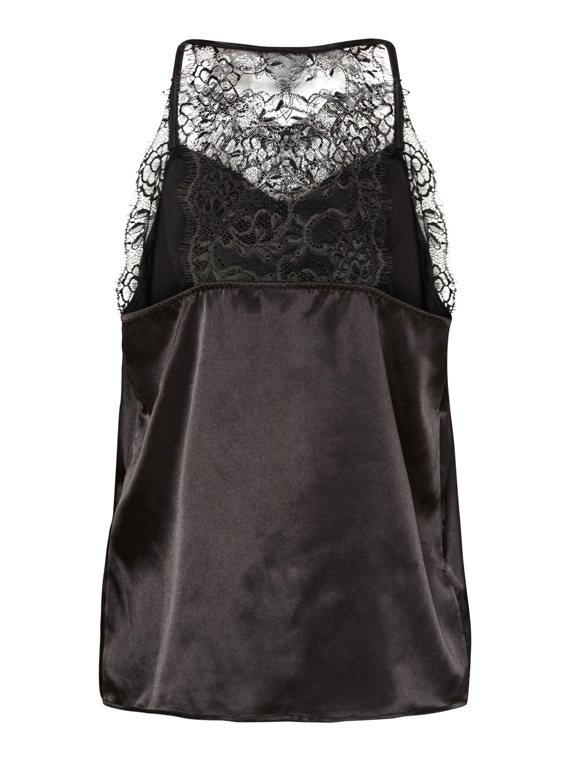 Carousel image - PCJAHARA SATIN TOP, Black | 8