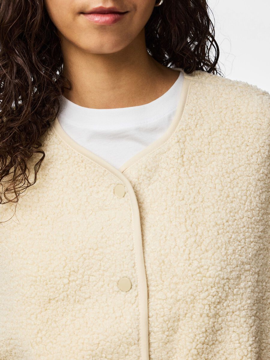 Carousel image - PCKATTY TEDDY VEST, Birch | 6