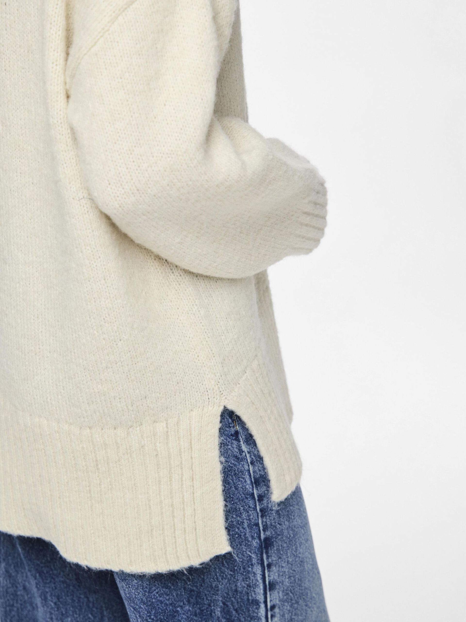 Carousel image - PCNANCY KNITTED PULLOVER, Birch | 4