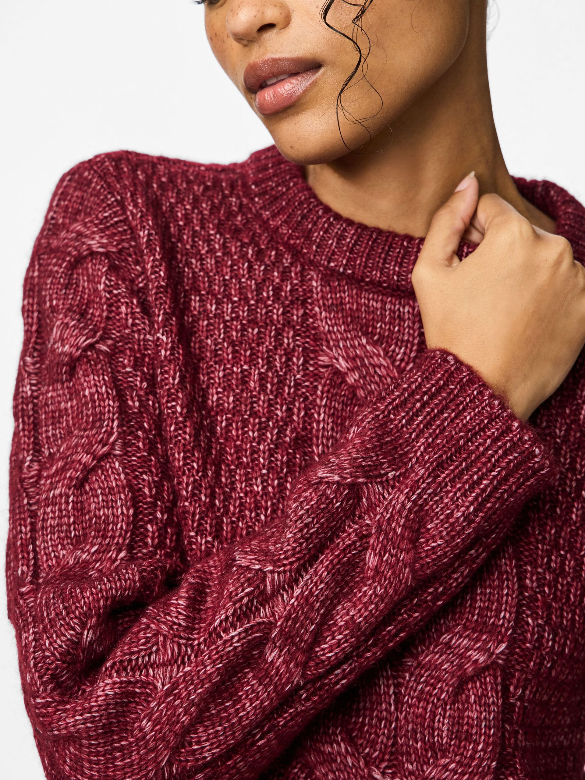 Carousel image - PCNINA JUMPER, Tawny Port | 5