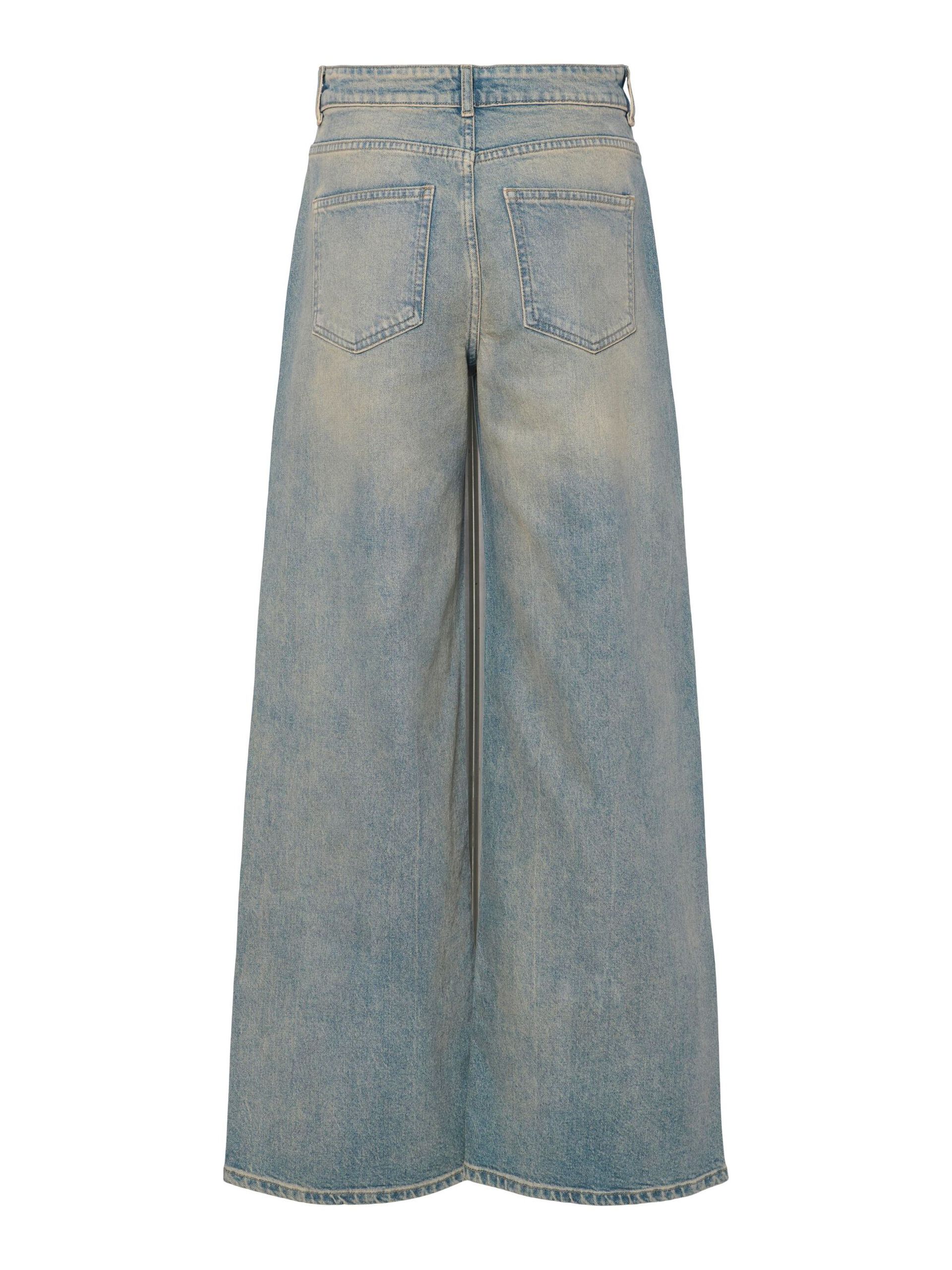 Carousel image - PCSELMA MW WIDE FIT JEANS, Medium Blue Denim | 6