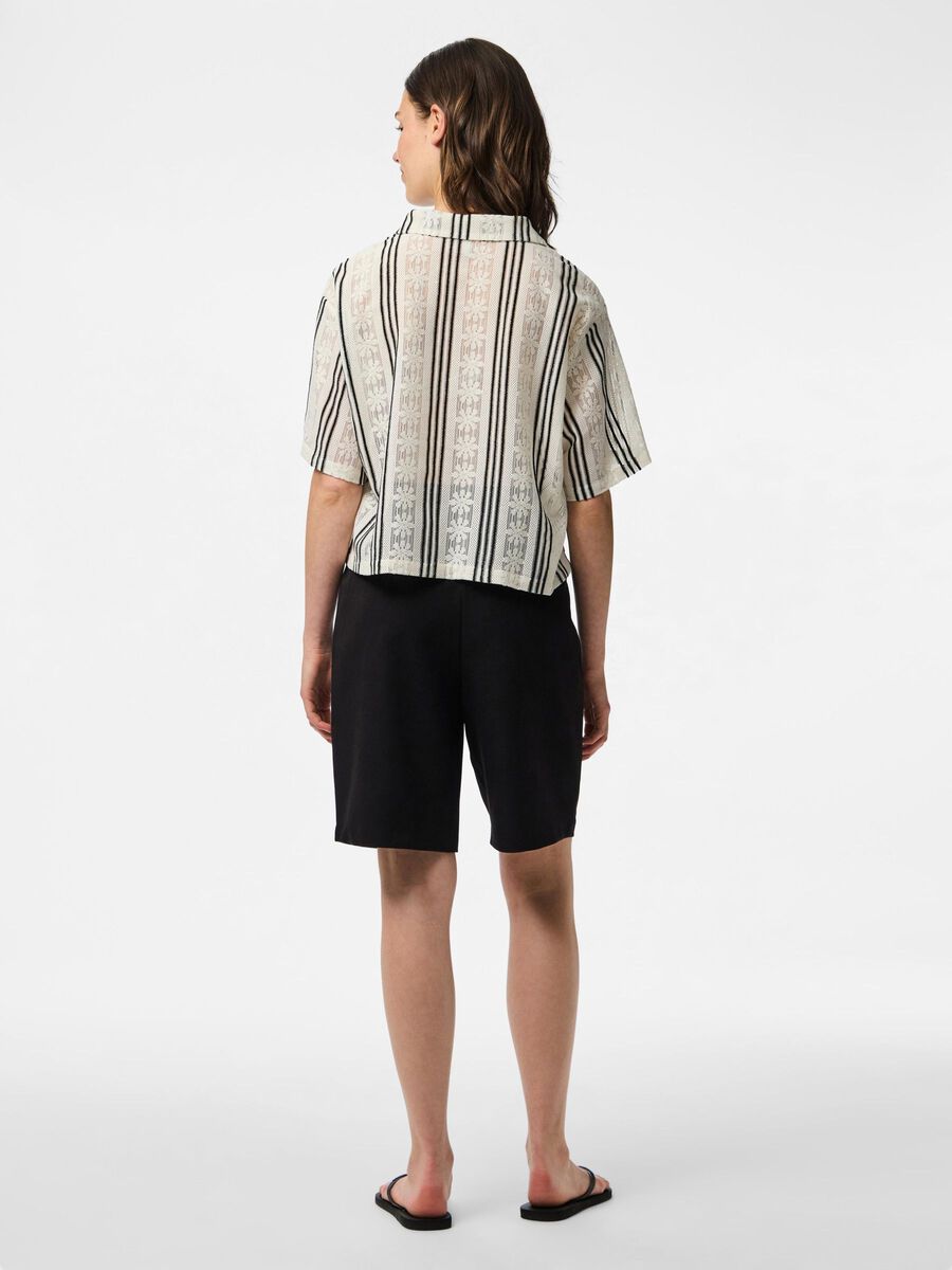 Carousel image - PCMALLORY 2/4 LACE DETAIL SHIRT, Cloud Dancer | 2
