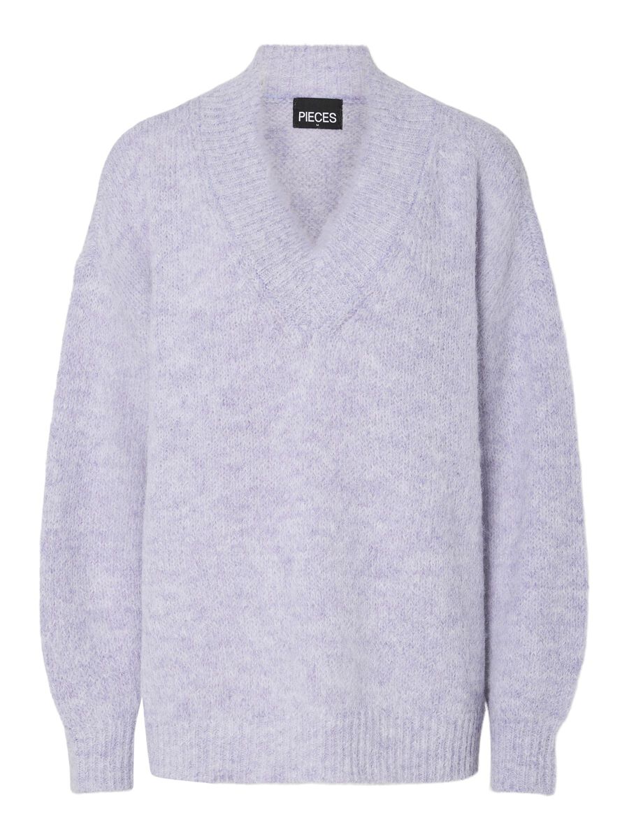 Product carousel image - MAGLIONE A V, Lavender | 2