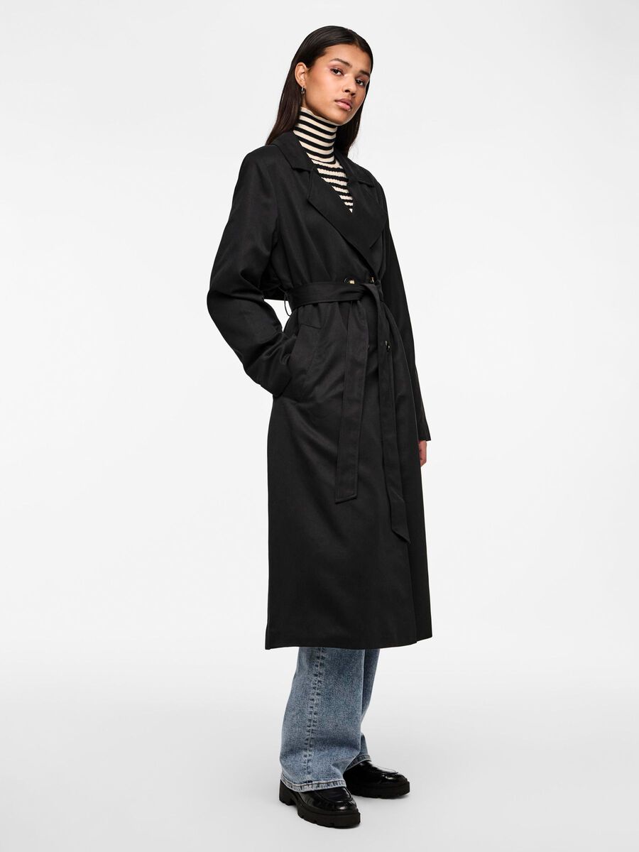 Carousel image - PCSCARLETT TRENCHCOAT, Black | 3