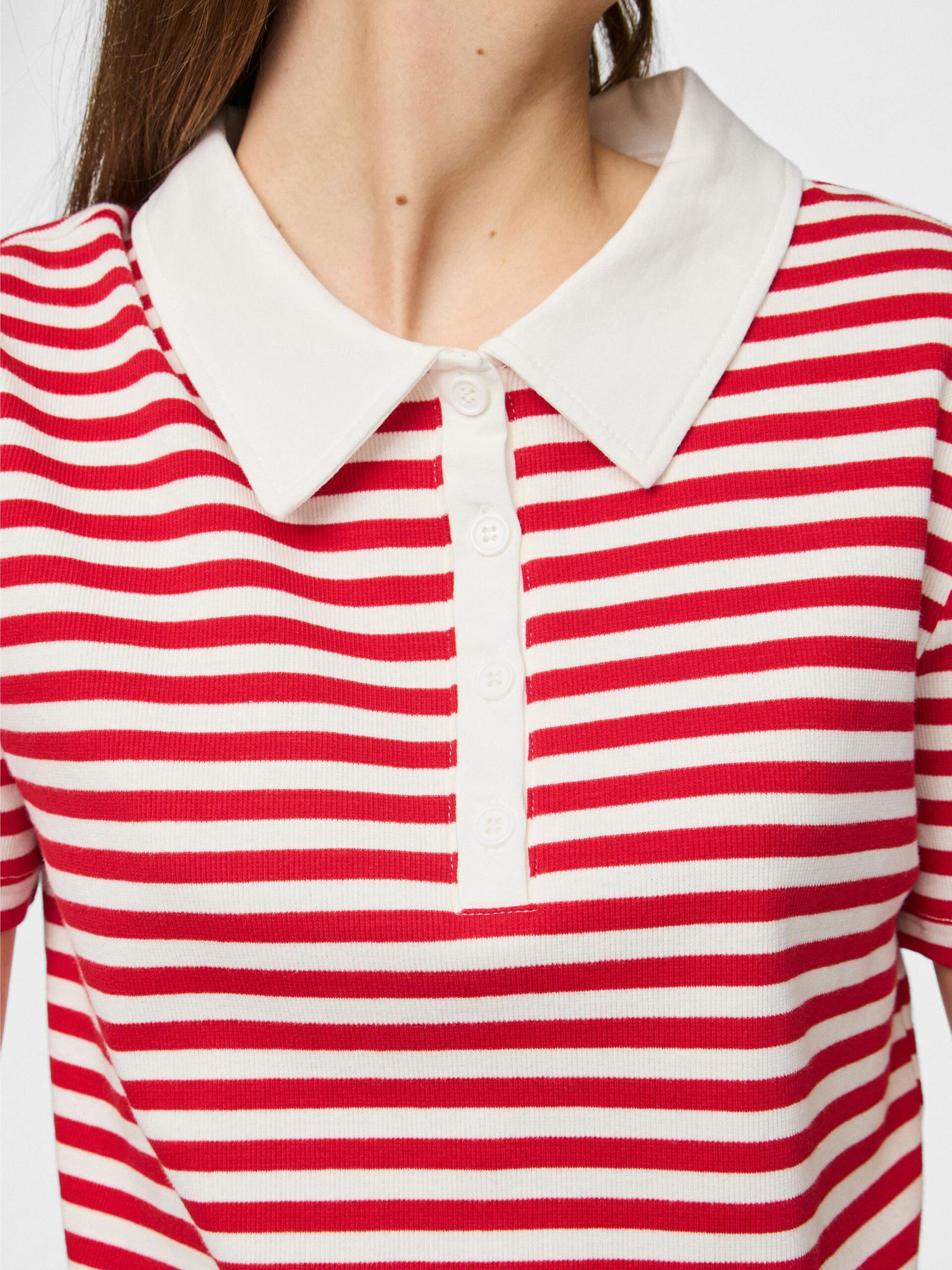 Carousel image - PCDONNA GERIPPTES POLO OBERTEIL, Goji Berry | 4