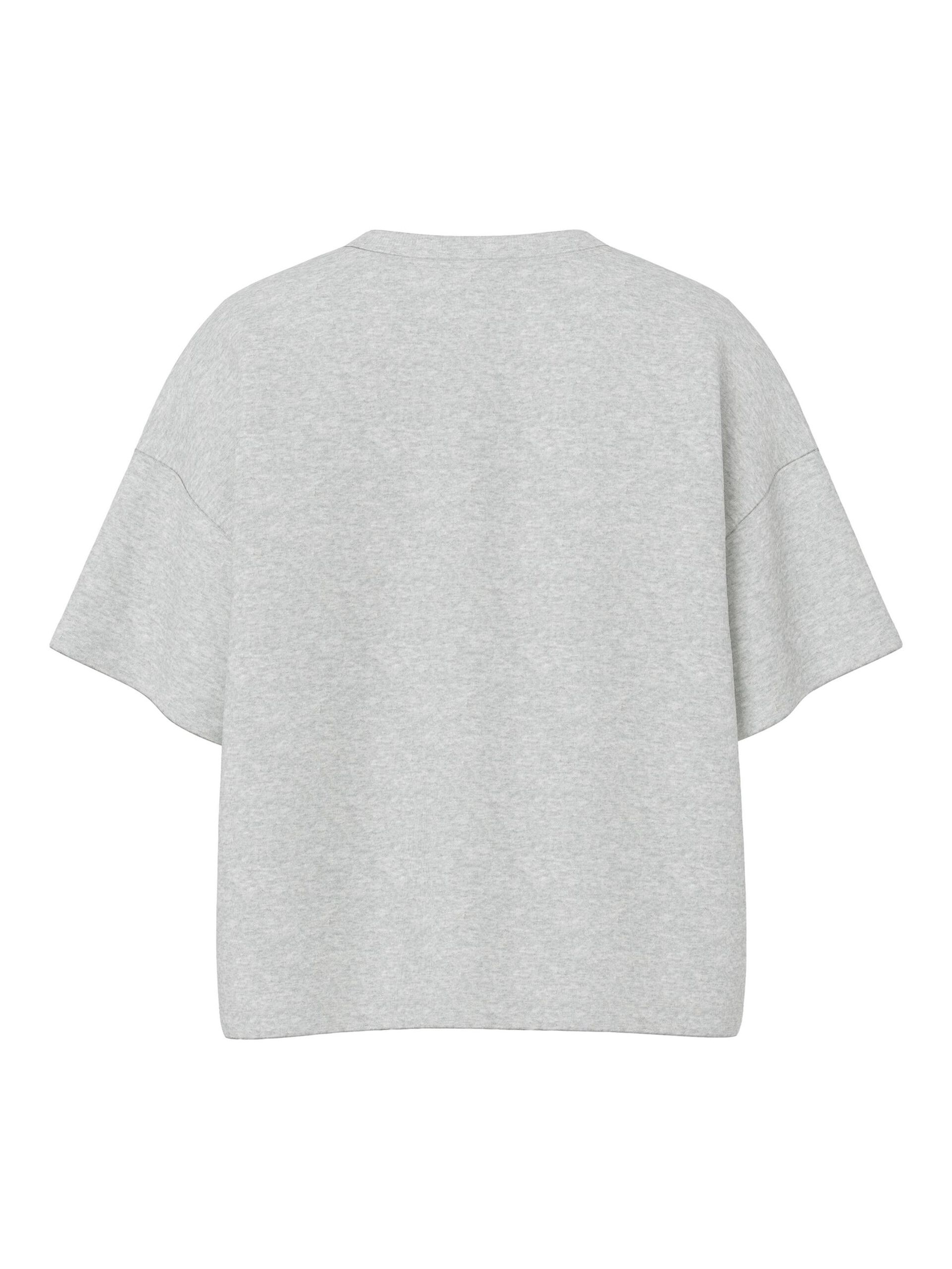 Carousel image - PCCHILLI SHORT SLEEVED TOP, Light Grey Melange | 7