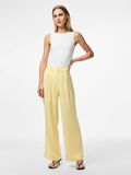 Product image thumbnail - PCJOLINE HW WIDE-LEG TROUSERS, French Vanilla | 1