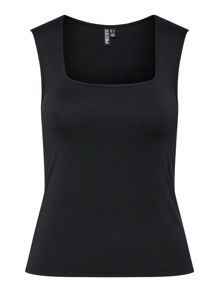 Product carousel image - PCFYLLA SLEEVELESS TOP, Black | 2