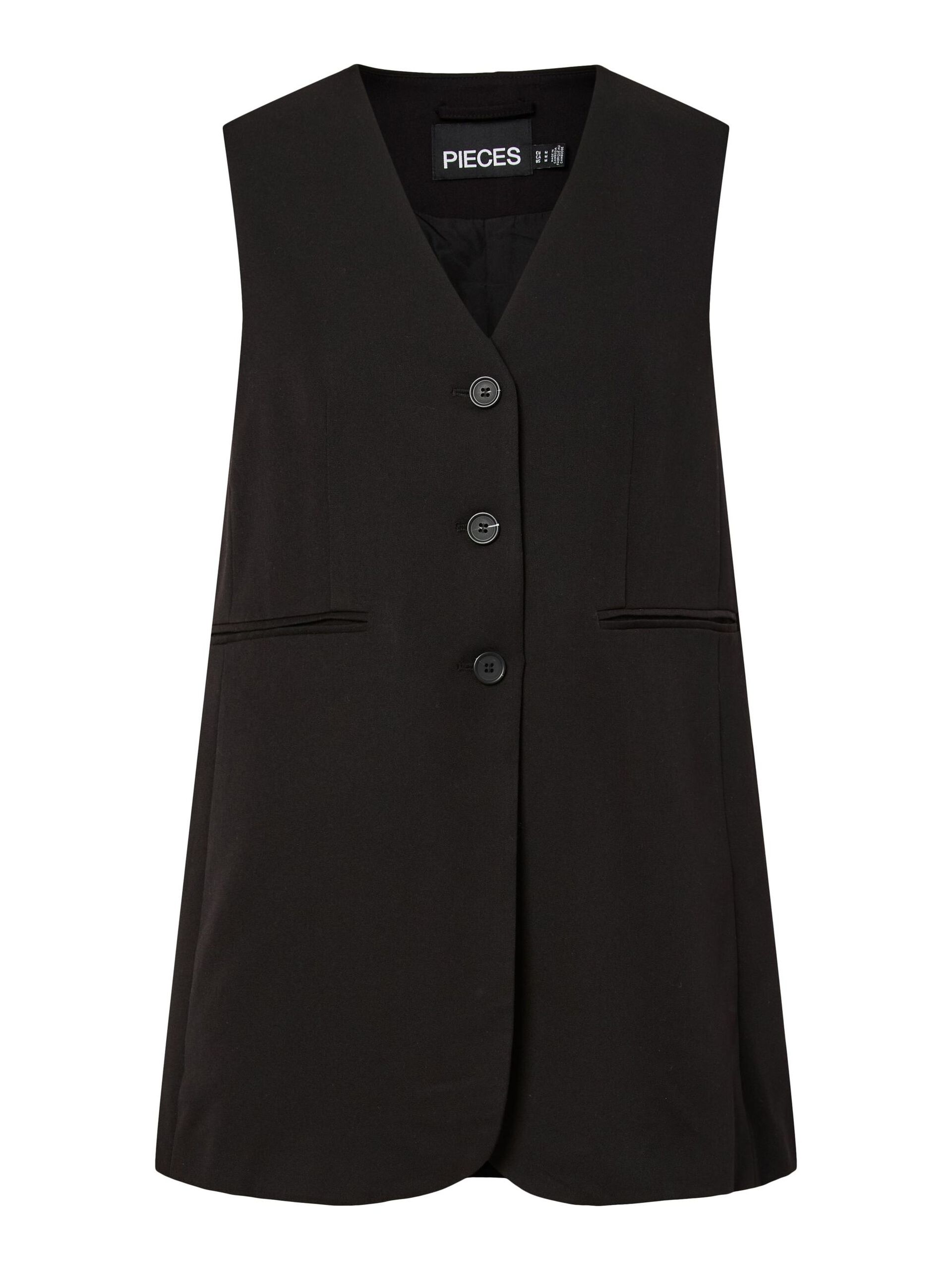 Carousel image - PCKAMIL OVERSIZED VÄST, Black | 5