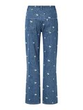 Product image thumbnail - PCFLORA HW STRAIGHT FIT JEANS, Medium Blue Denim | 2