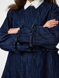 Product image thumbnail - PCGEGGO FLOUNCE  DENIM DRESS, Dark Blue Denim | 4
