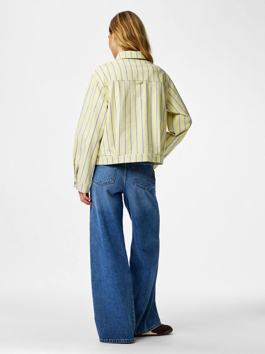 Carousel image - PCBILLO DENIM JACKET, French Vanilla | 2