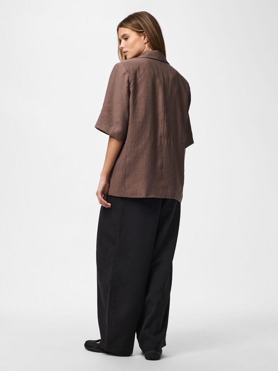 Carousel image - PCGERRY 2/4 SLEEVED BLAZER, Coffee Quartz | 4