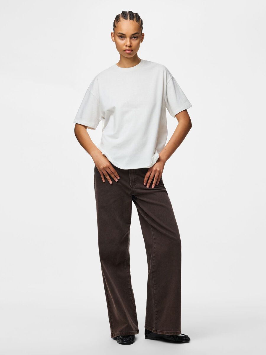 Carousel image - PCSADIE 2/4 T-SHIRT, Cloud Dancer | 3