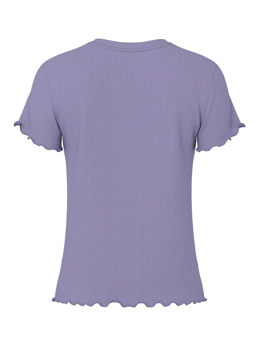 Carousel image - PCNICCA RIBBED T-SHIRT, Silver Bullet | 6